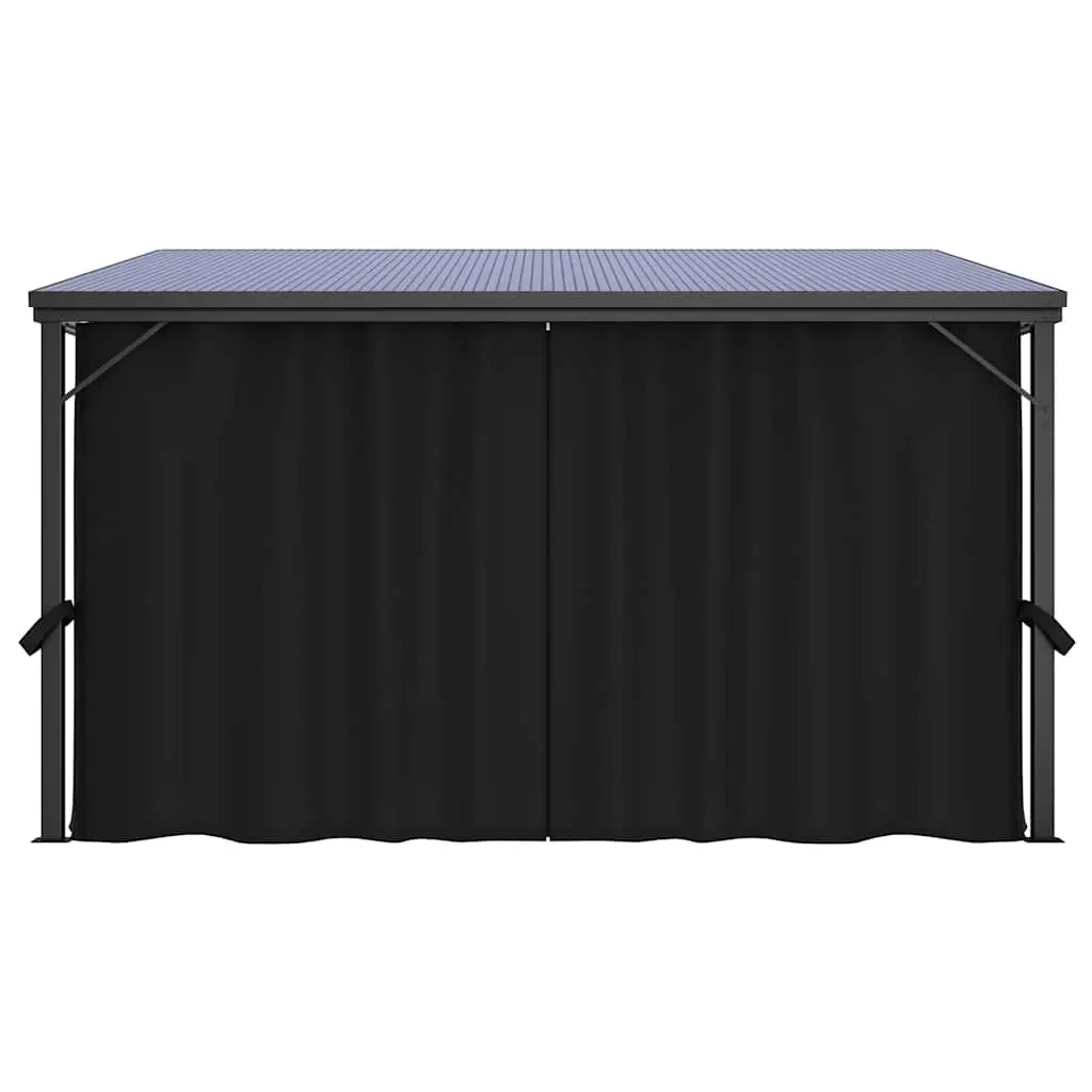 Gazebo Aluminium and Steel 405x294x244 cm Anthracite
