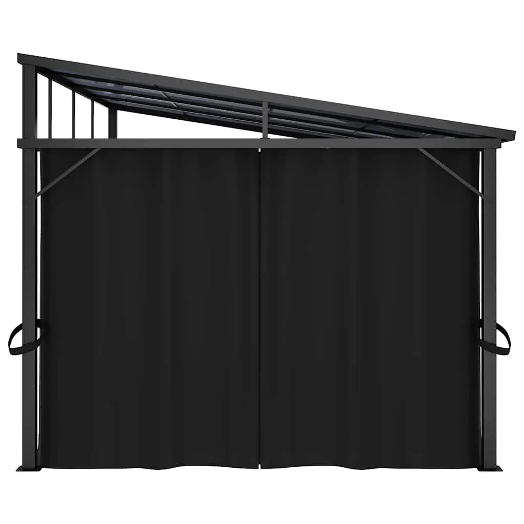 Gazebo Aluminium and Steel 405x294x244 cm Anthracite