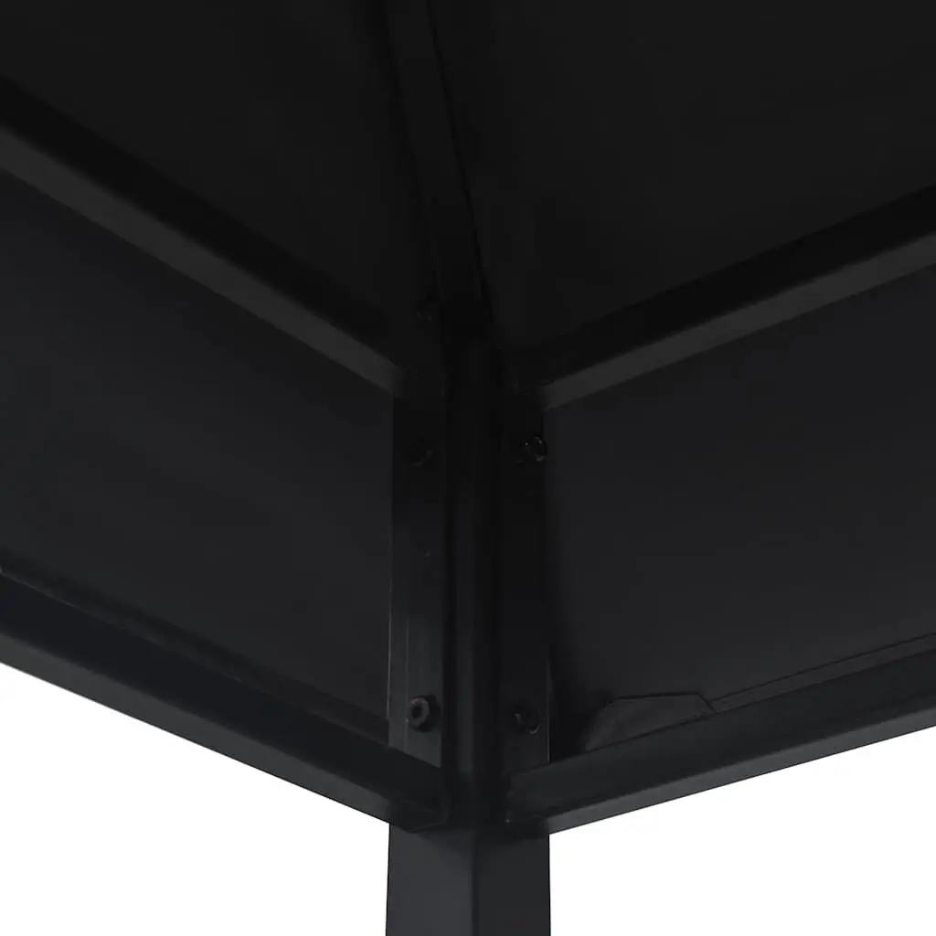 Outdoor Canopy BBQ Gazebo Steel Frame Weather Resistant Anthracite 240x150x255cm