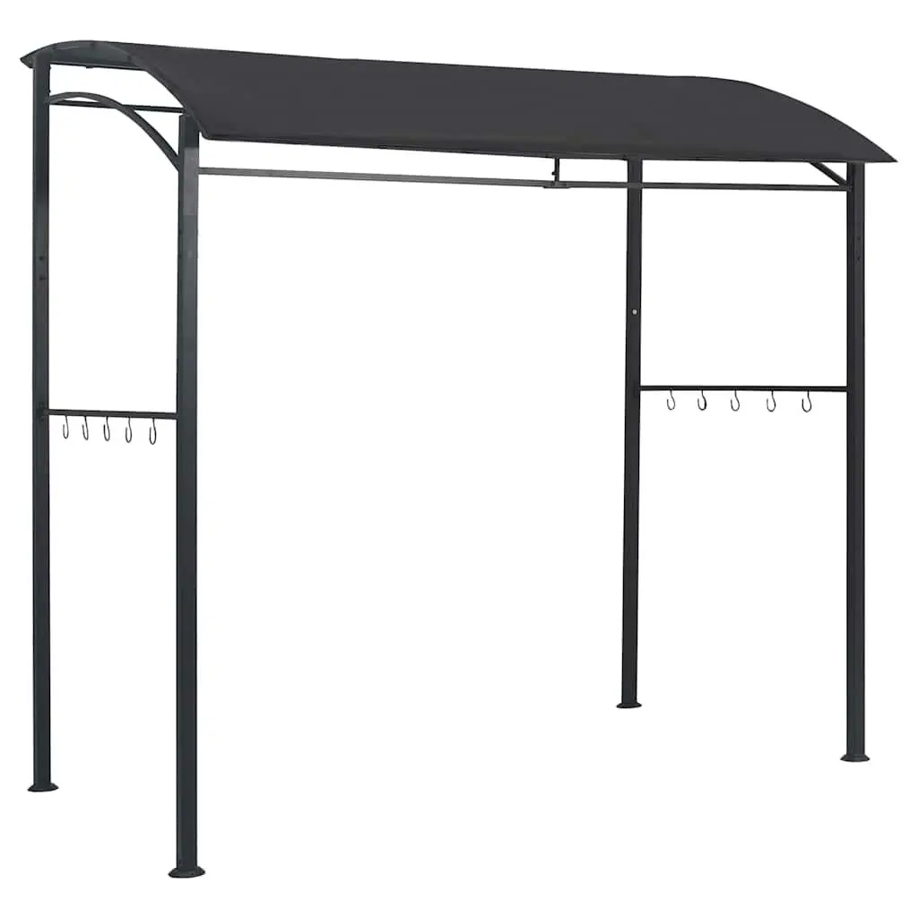 BBQ Gazebo 215x150x220 cm Anthracite Steel Frame Weather Resistant Outdoor