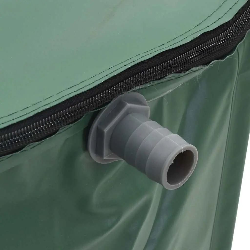 Collapsible Rain Water Tank 1000L PVC Green Garden Watering Storage Barrel with Spigot