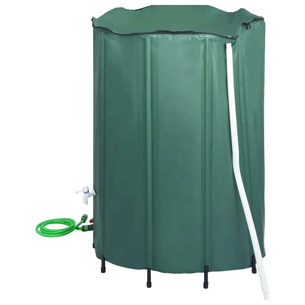 Rain Water Tank Collapsible 1350L Garden Watering Storage Barrel with Spigot
