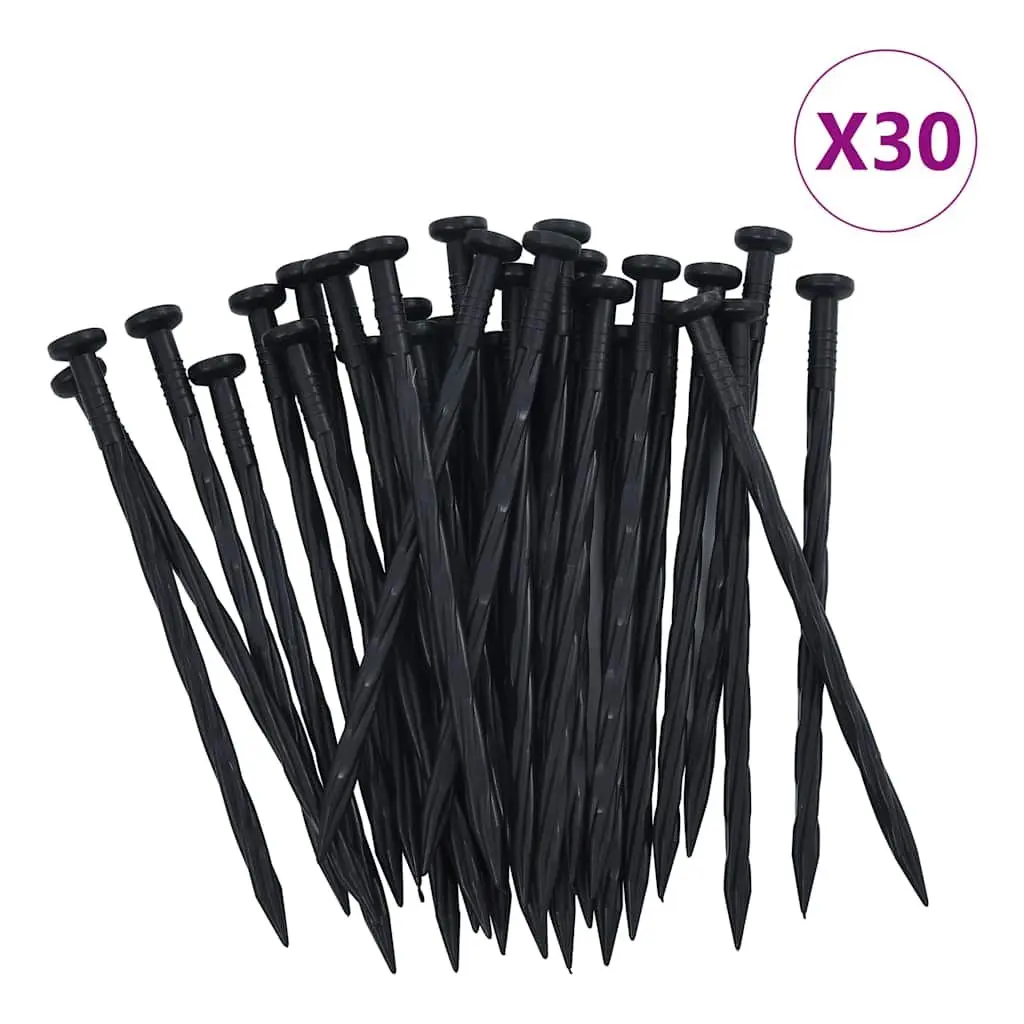Lawn Edging Border Flexible PE 10m Black