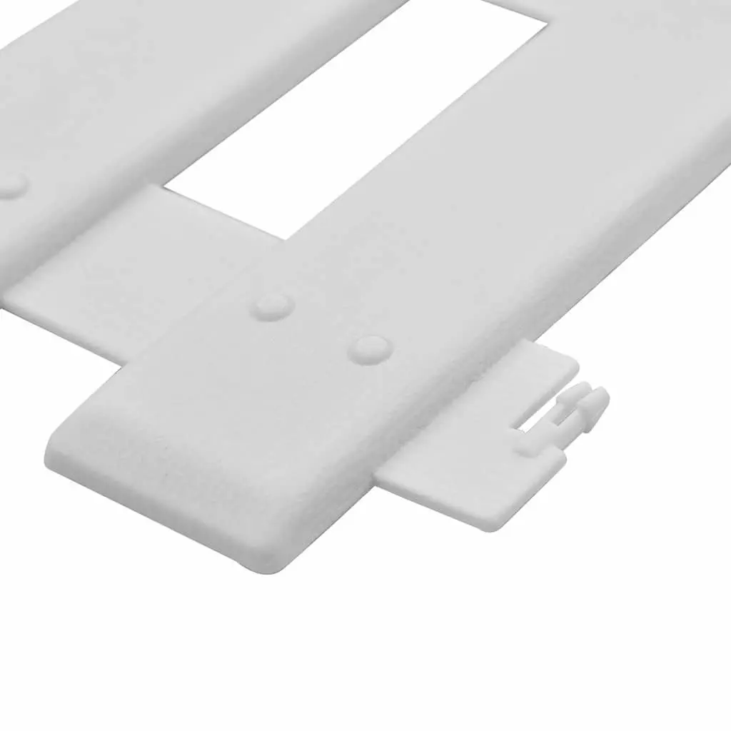 Lawn Edging Panels PP White 10m 25 Piece Garden Fence Border Landscape