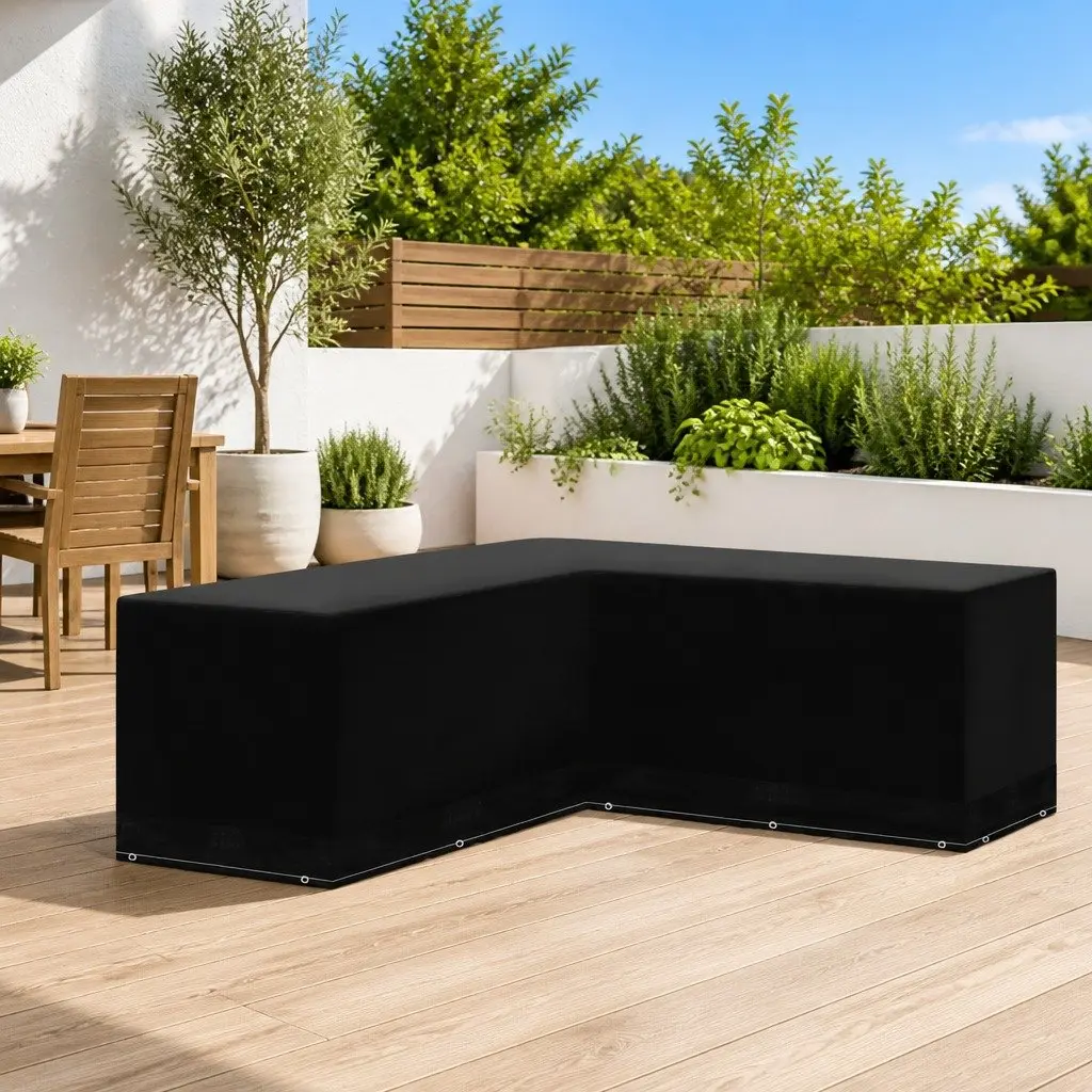 L-Shaped Furniture Cover for Garden Use
