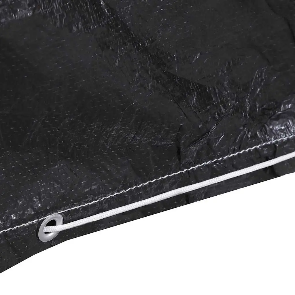 Swing Bench Cover Polyethylene 135x105x175cm Black Water-resistant Protective Furniture Cover