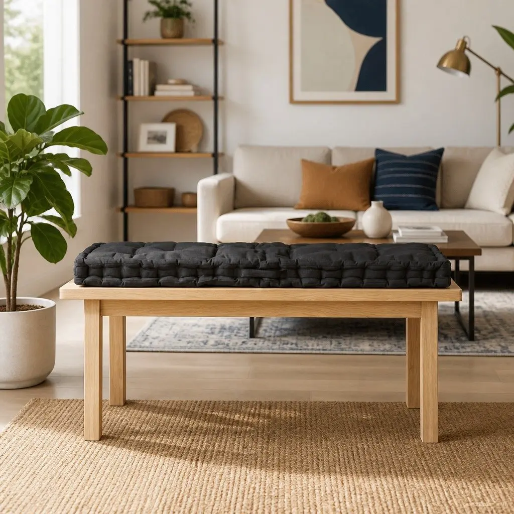 Black Cotton Pallet Cushion for Various Uses