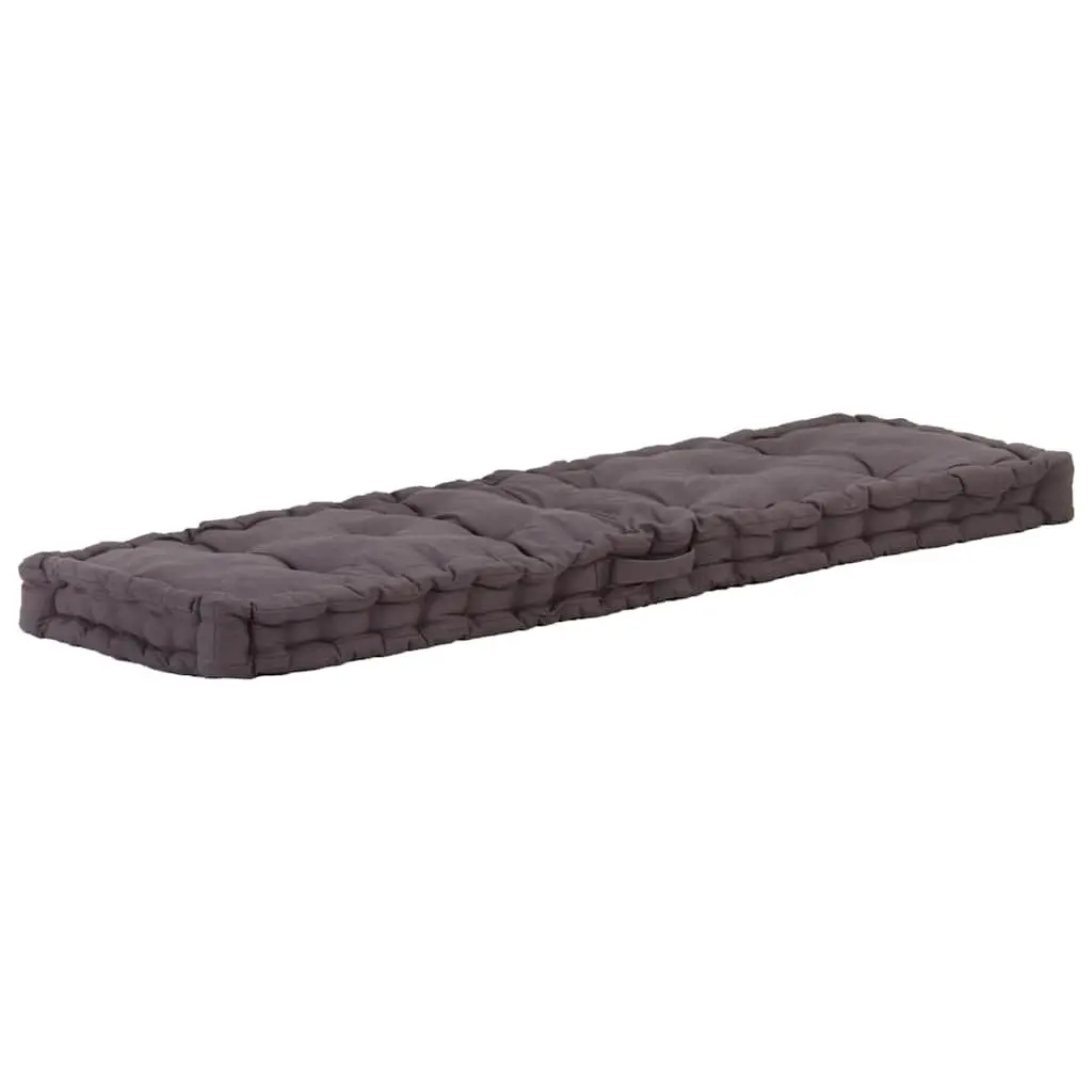 Pallet Cushion Cotton Thick Padding Anthracite 120x40x7cm Outdoor Indoor Seat Pad