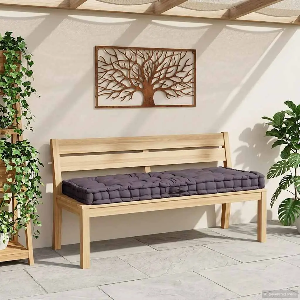 Pallet Cushion Seat Pad Cotton Thick Padding 120x80x10cm Anthracite Indoor Outdoor Garden Furniture