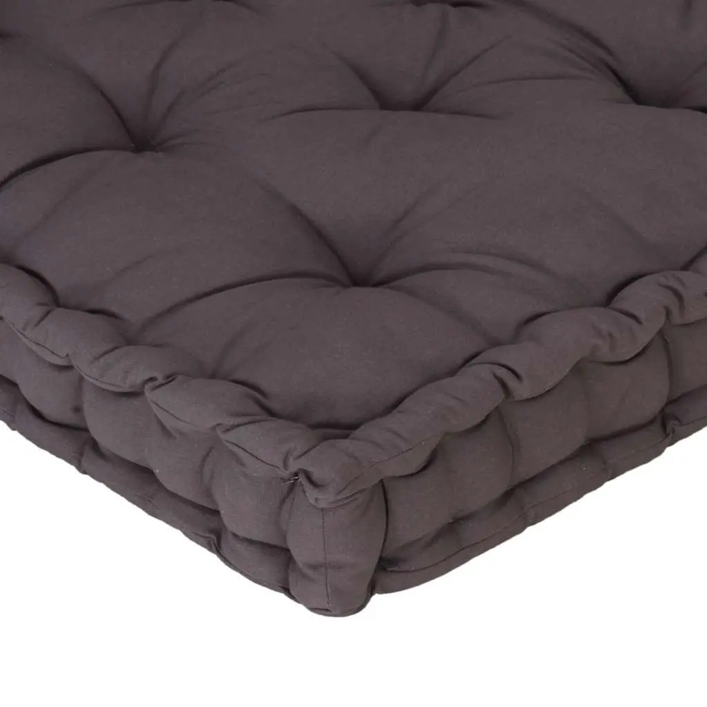 Pallet Cushion Seat Pad Cotton Thick Padding 120x80x10cm Anthracite Indoor Outdoor Garden Furniture