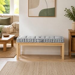 Versatile Grey Pallet Floor Cushion for Various Spaces