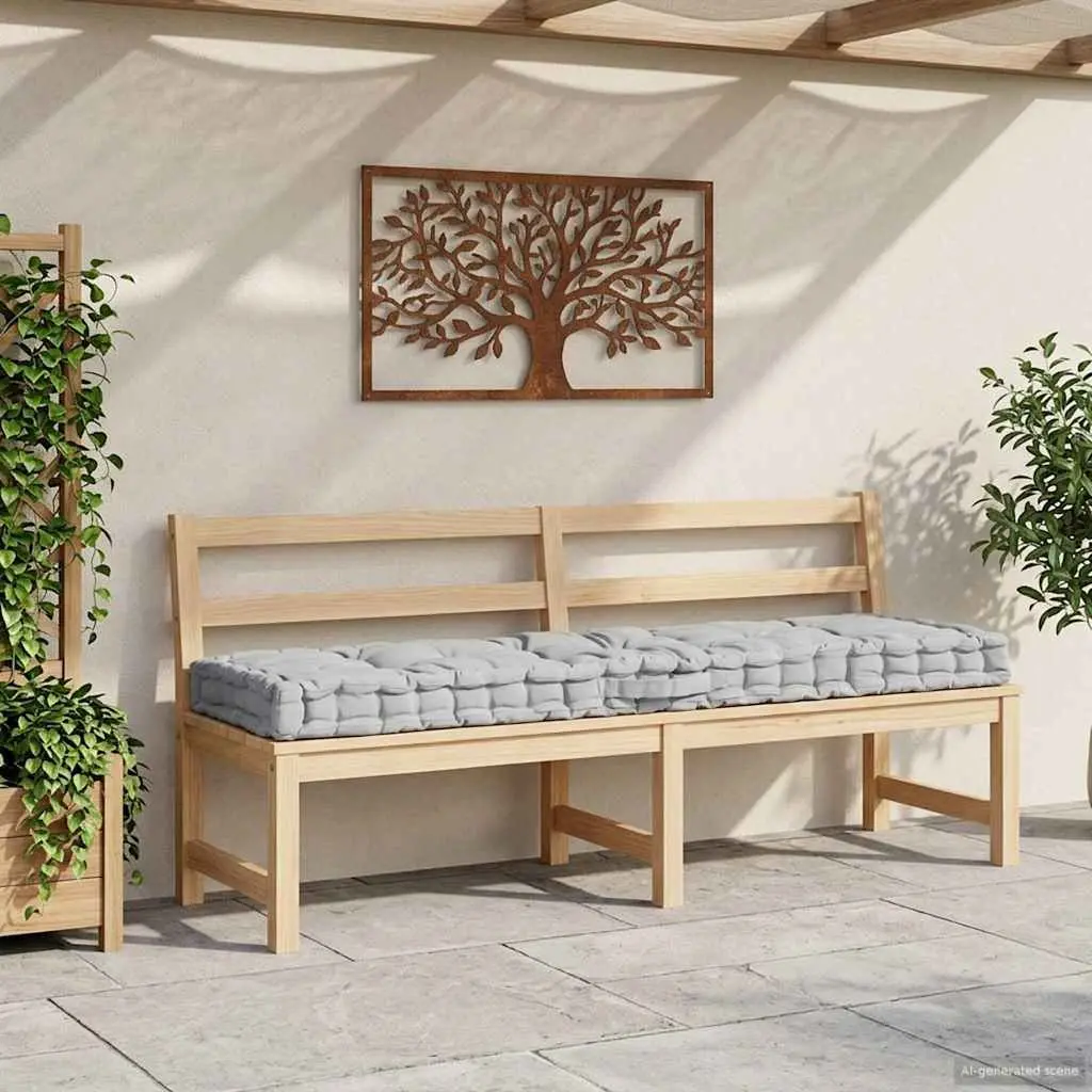Grey Pallet Floor Cushion for Various Spaces