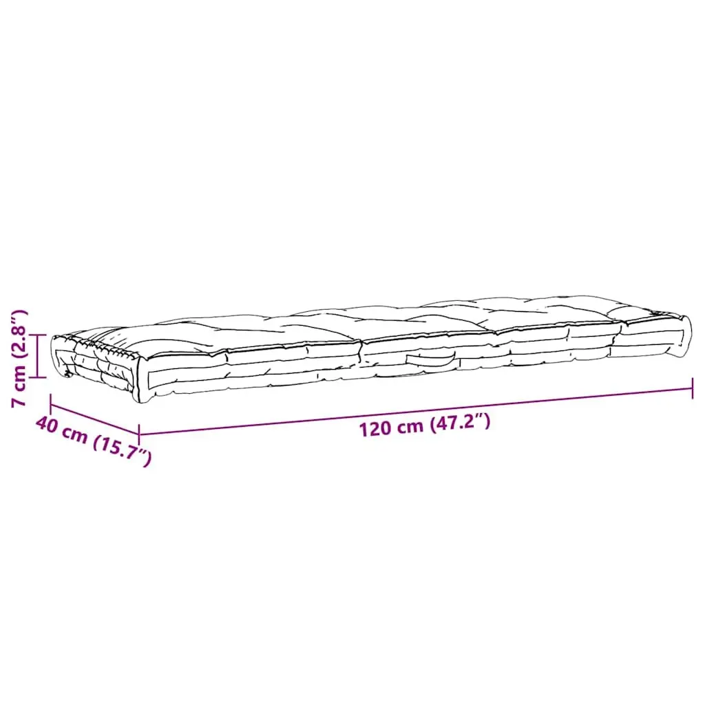 Grey Pallet Floor Cushion for Various Spaces