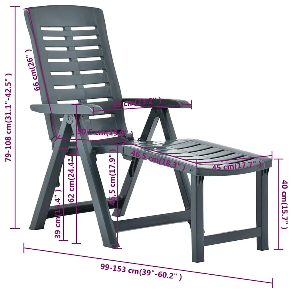 Folding Sun Lounger for Outdoor Use