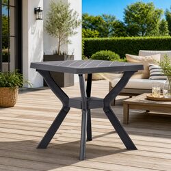 Practical Bistro Table 70x70x72cm for Patio or Garden