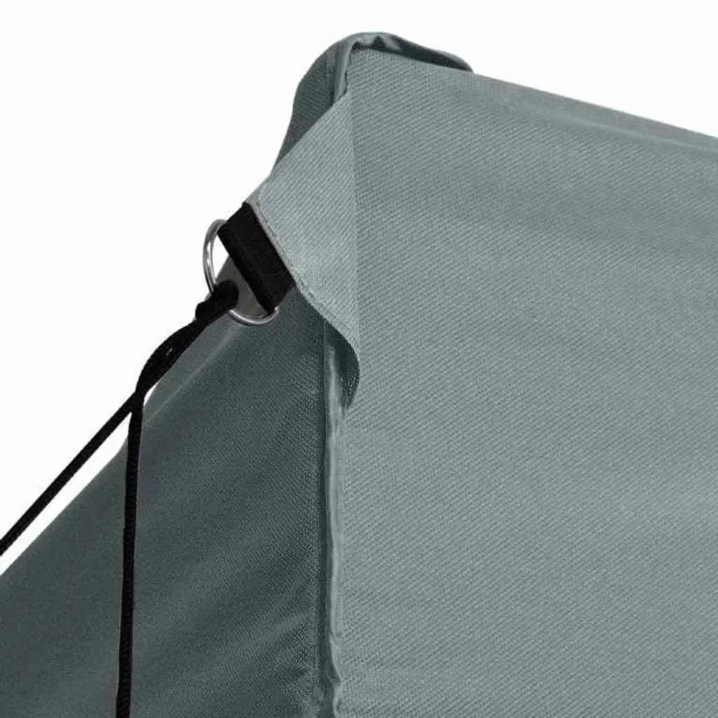 Folding Party Tent 3x4m Outdoor Canopy 4 Sidewalls UV Water Resistant Steel Frame Anthracite