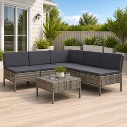 Flexible 6 Piece Outdoor Lounge Set for Your Patio