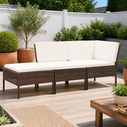 3 Piece Modular Lounge Set for Outdoor Spaces
