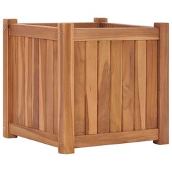 Practical Teak Wood Planter 40x40x40 cm for Your Garden