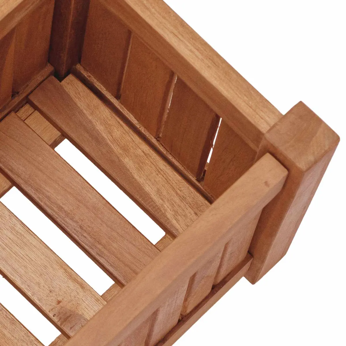 Raised Bed Planter Outdoor Solid Teak Wood 50x25x25 cm Brown for Garden Patio Balcony