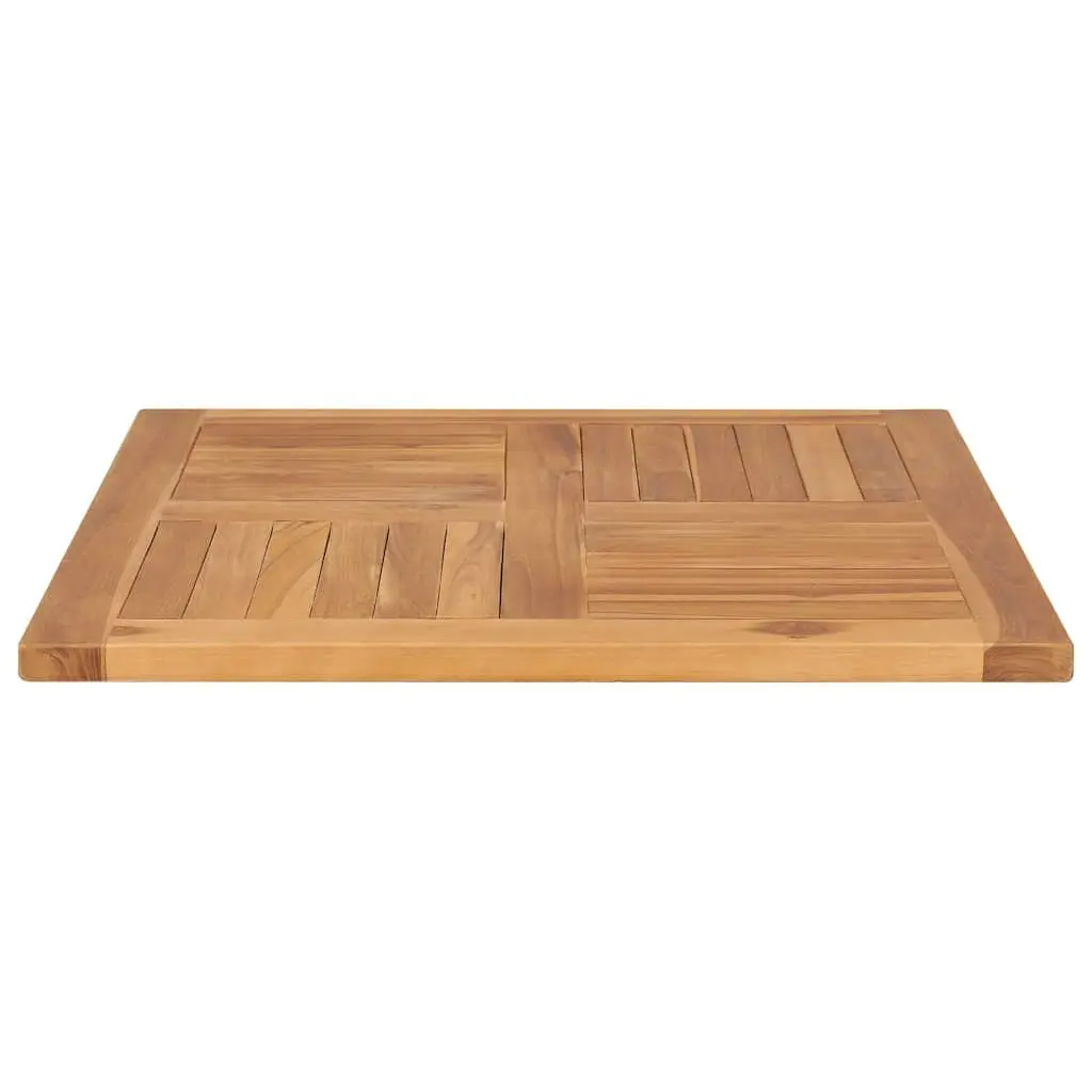 Teak Wood Table Top 70x70cm Brown Dining Kitchen Furniture