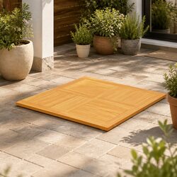 Ideal Teak Wood Tabletop for Dining at Home or Business