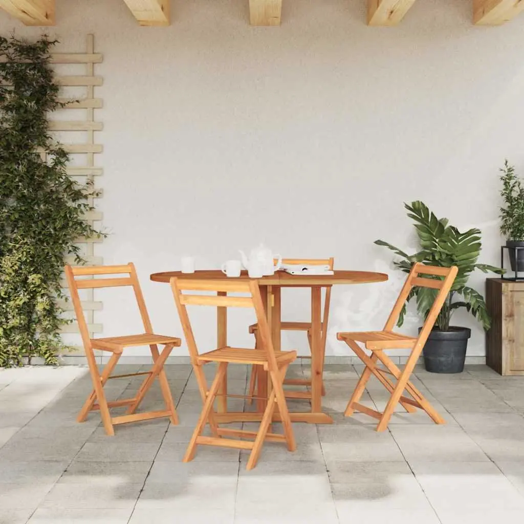 Folding Butterfly Garden Dining Table 120x70x75cm Outdoor Patio Furniture Brown