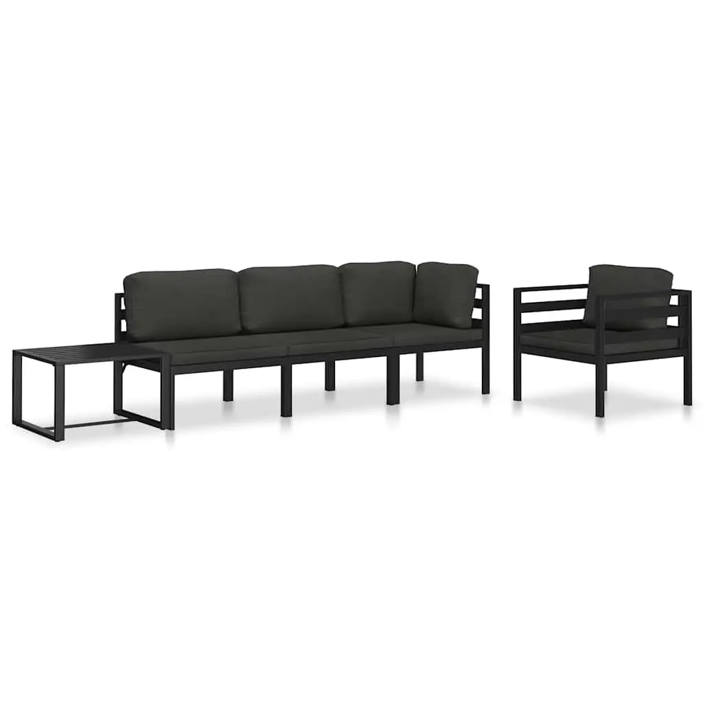 Modular Coffee Table Anthracite Suitable for Indoor and Outdoor Use