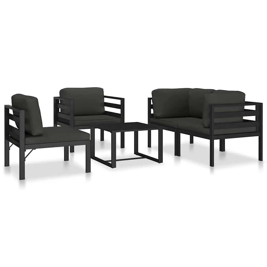 Modular Coffee Table Anthracite Suitable for Indoor and Outdoor Use