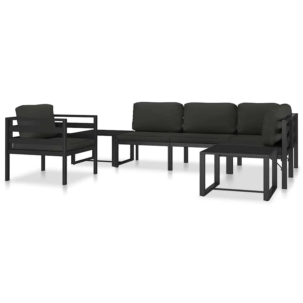 Modular Coffee Table Anthracite Suitable for Indoor and Outdoor Use