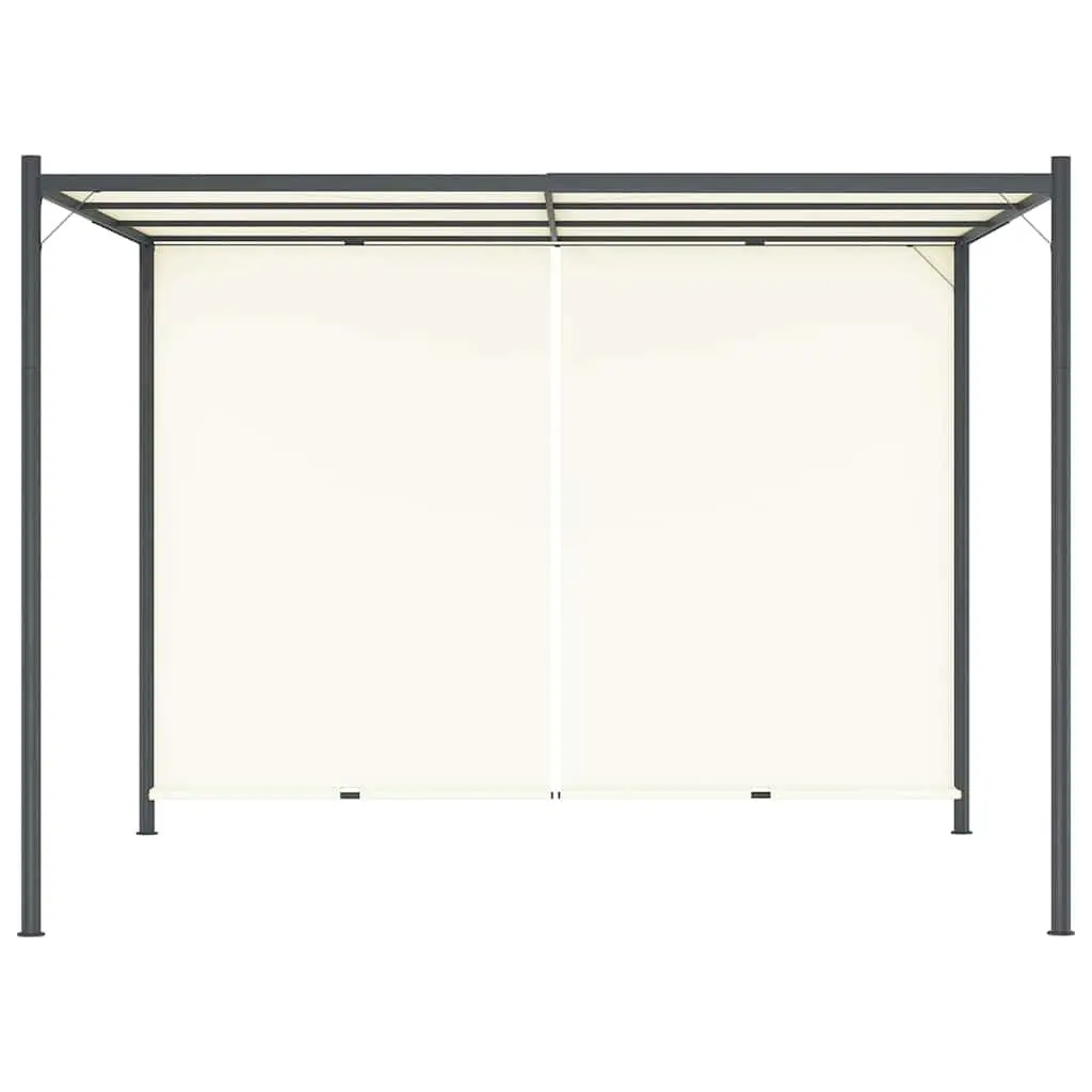 Garden Pergola 3x3m Adjustable Retractable Roof Sliding Canopy Outdoor Shade