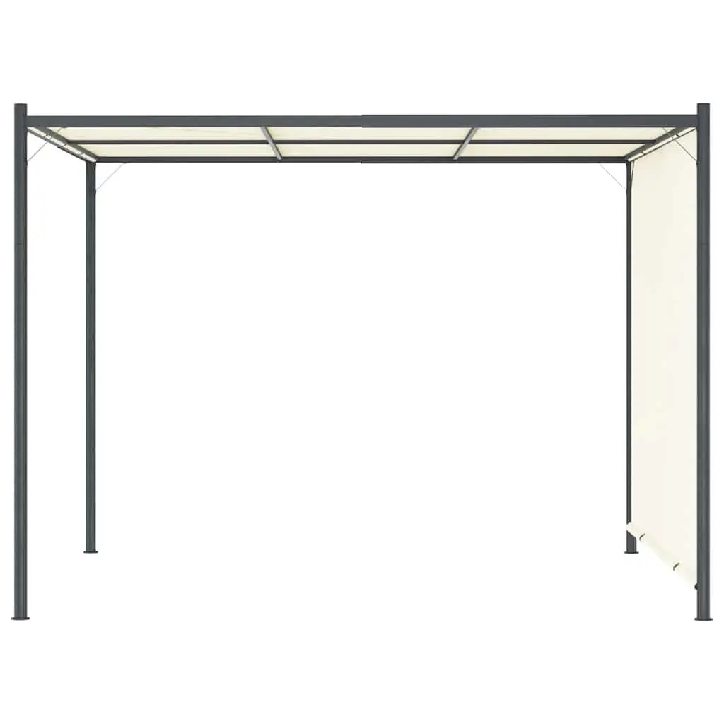 Garden Pergola 3x3m Adjustable Retractable Roof Sliding Canopy Outdoor Shade