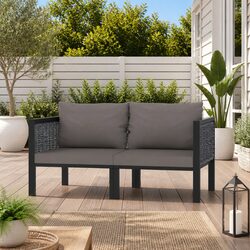 2-Seater Outdoor Sofa for Garden and Patio Use