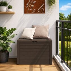Versatile Brown Storage Box for Home and Garden Use 78x44x55cm