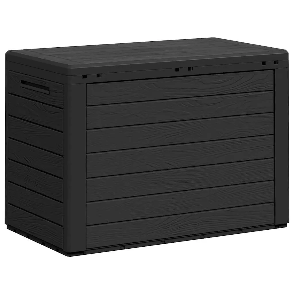 Outdoor Storage Chest Anthracite Polypropylene 78x44x55cm Patio Container Organizer
