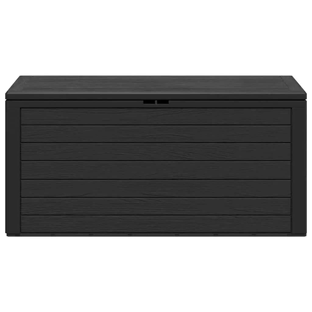 Outdoor Storage Box Anthracite Durable Polypropylene 116cm x 44cm x 55cm Garden Patio Chest for Cushions and Household Items