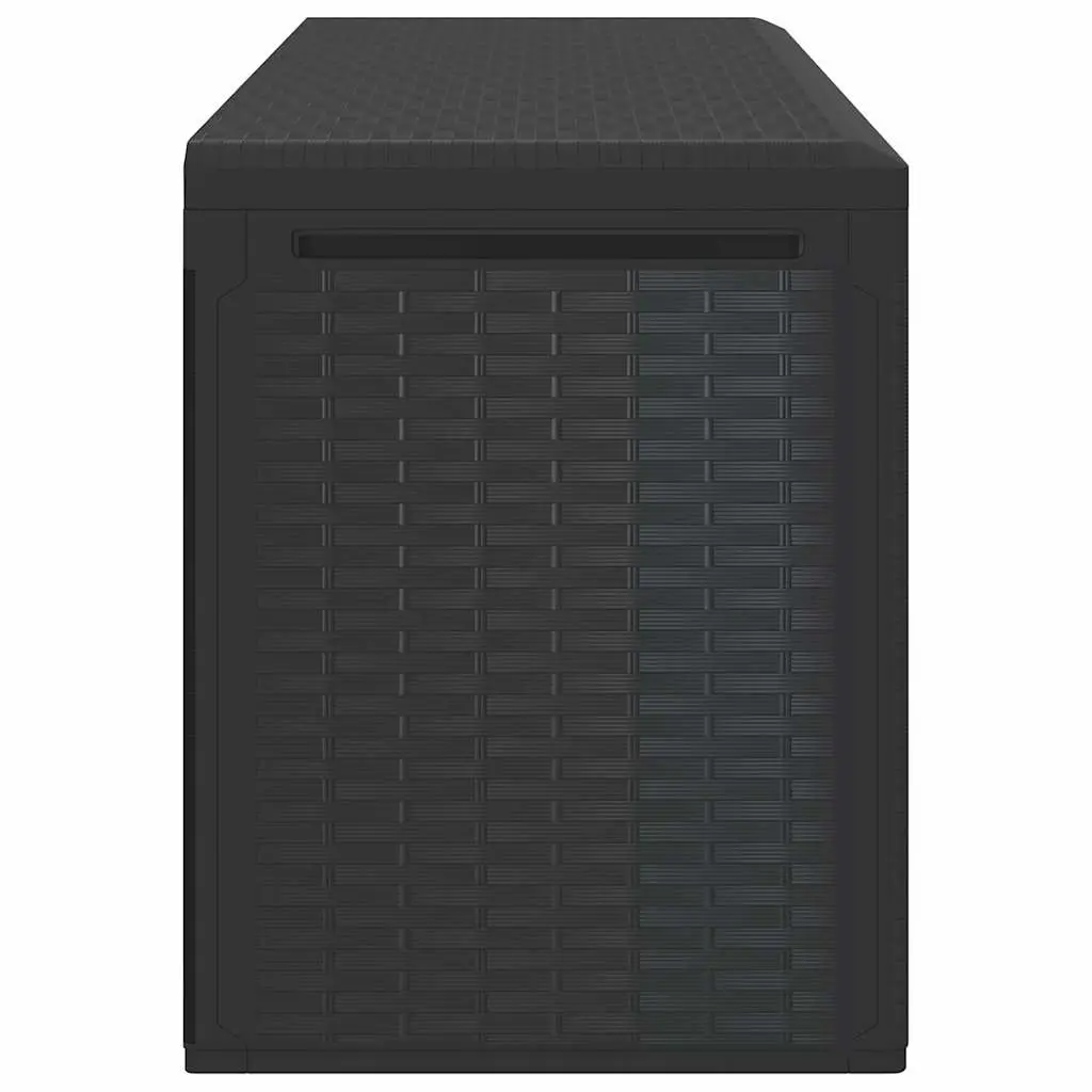 Storage Box Polypropylene 114 x 47 x 60 cm Anthracite Outdoor Patio Deck Cushion Toy Organiser Chest