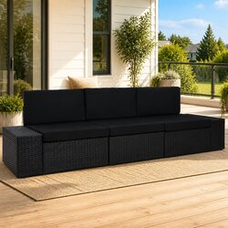 Practical 3-Seater Outdoor Sofa for Any Setting