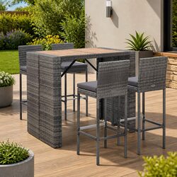 Practical 5-Piece Outdoor Bar Set for Any Home