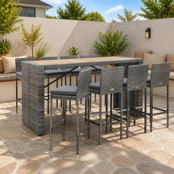 Perfect 9-Piece Bar Set for Garden or Patio Use