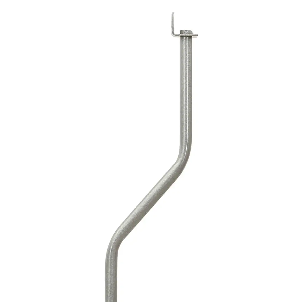 Speaker Stand Adjustable Height Steel 2 Piece Silver