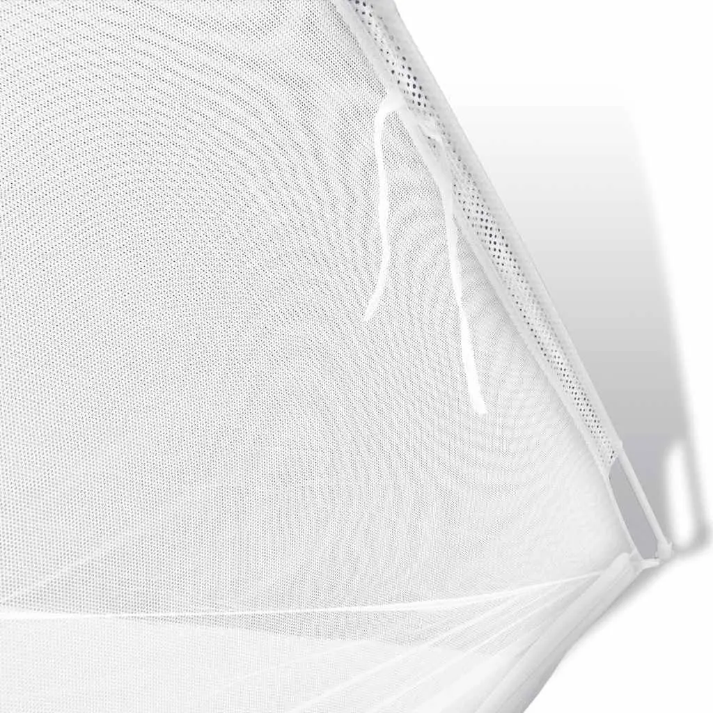 Mosquito Net Yurt Style Polyester 200x150x145cm White 2 Door Outdoor Indoor Insect Protection