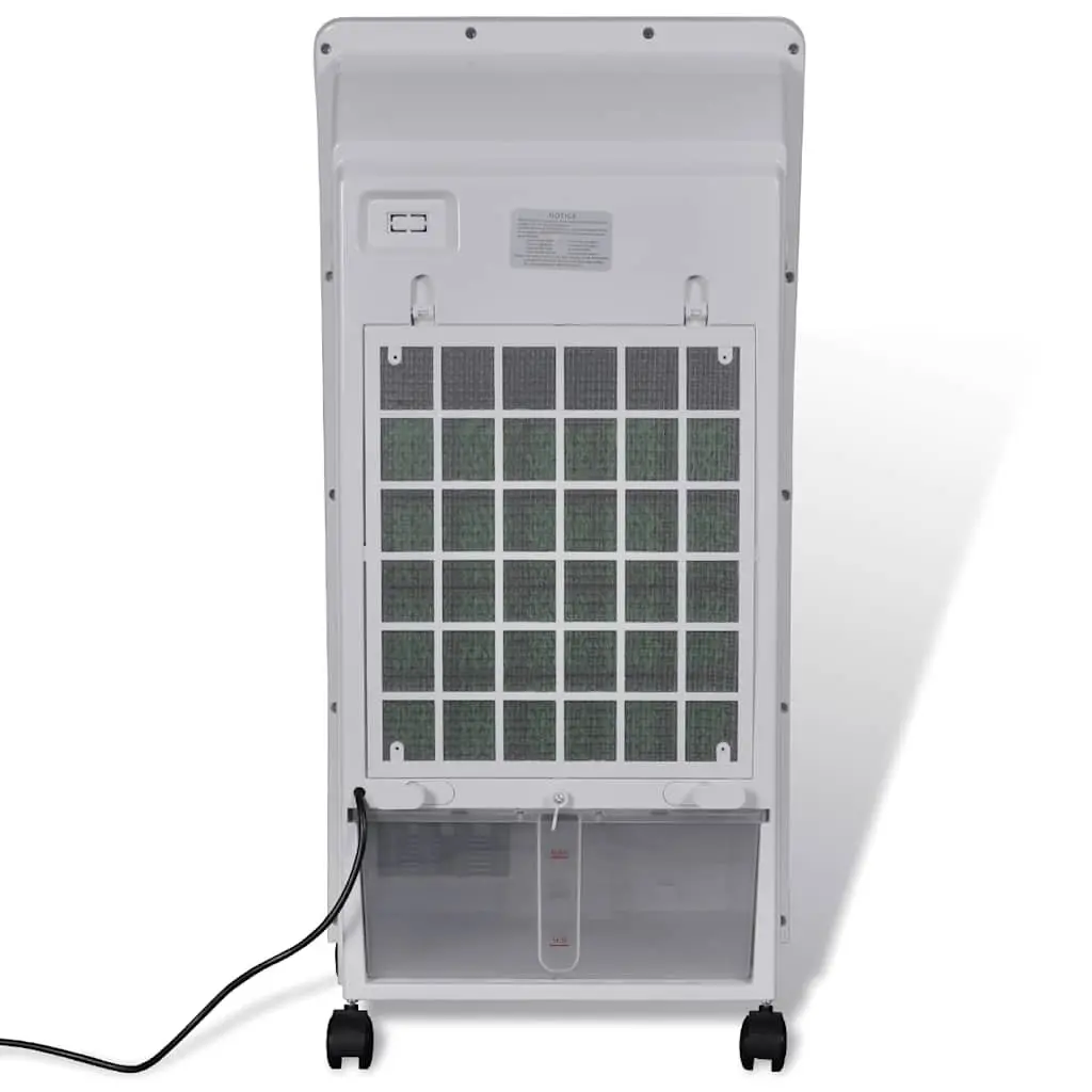 Portable Evaporative Air Cooler Fan Humidifier Purifier 8L Water Tank White