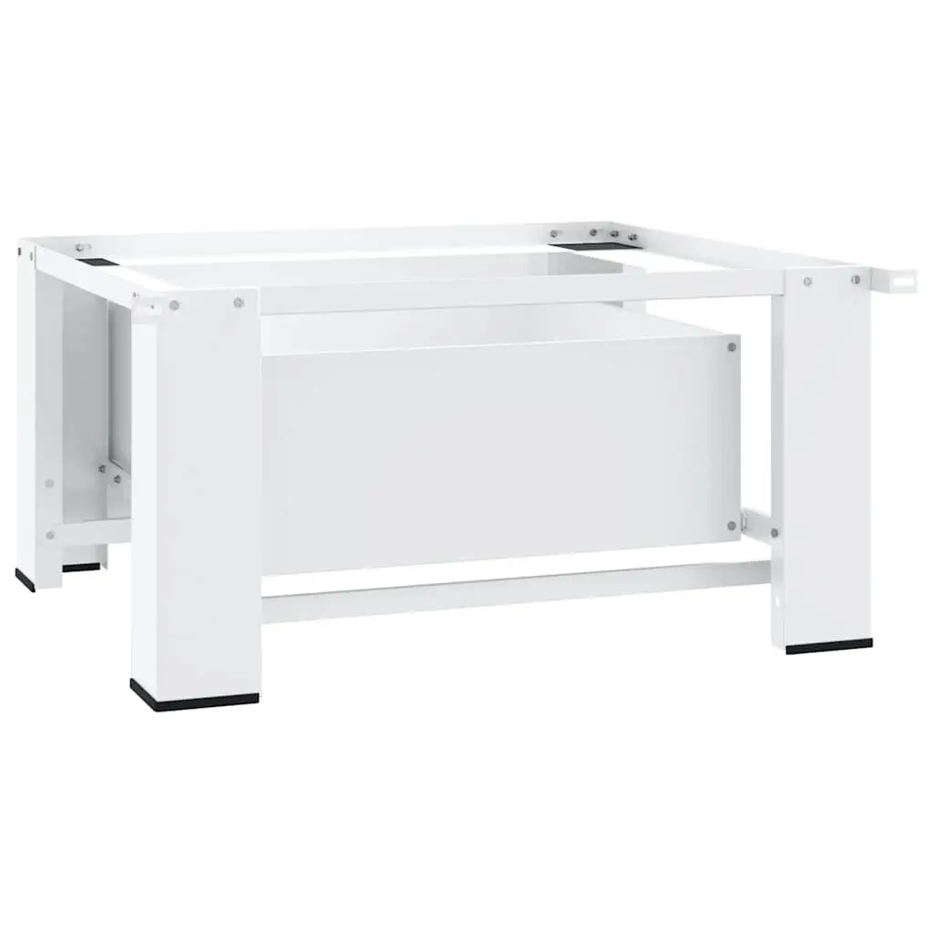 Washing Machine Pedestal Riser with Storage Drawer White Laundry Appliance Base