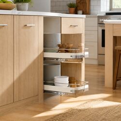 Pull-Out Wire Kitchen Baskets for Smart Storage