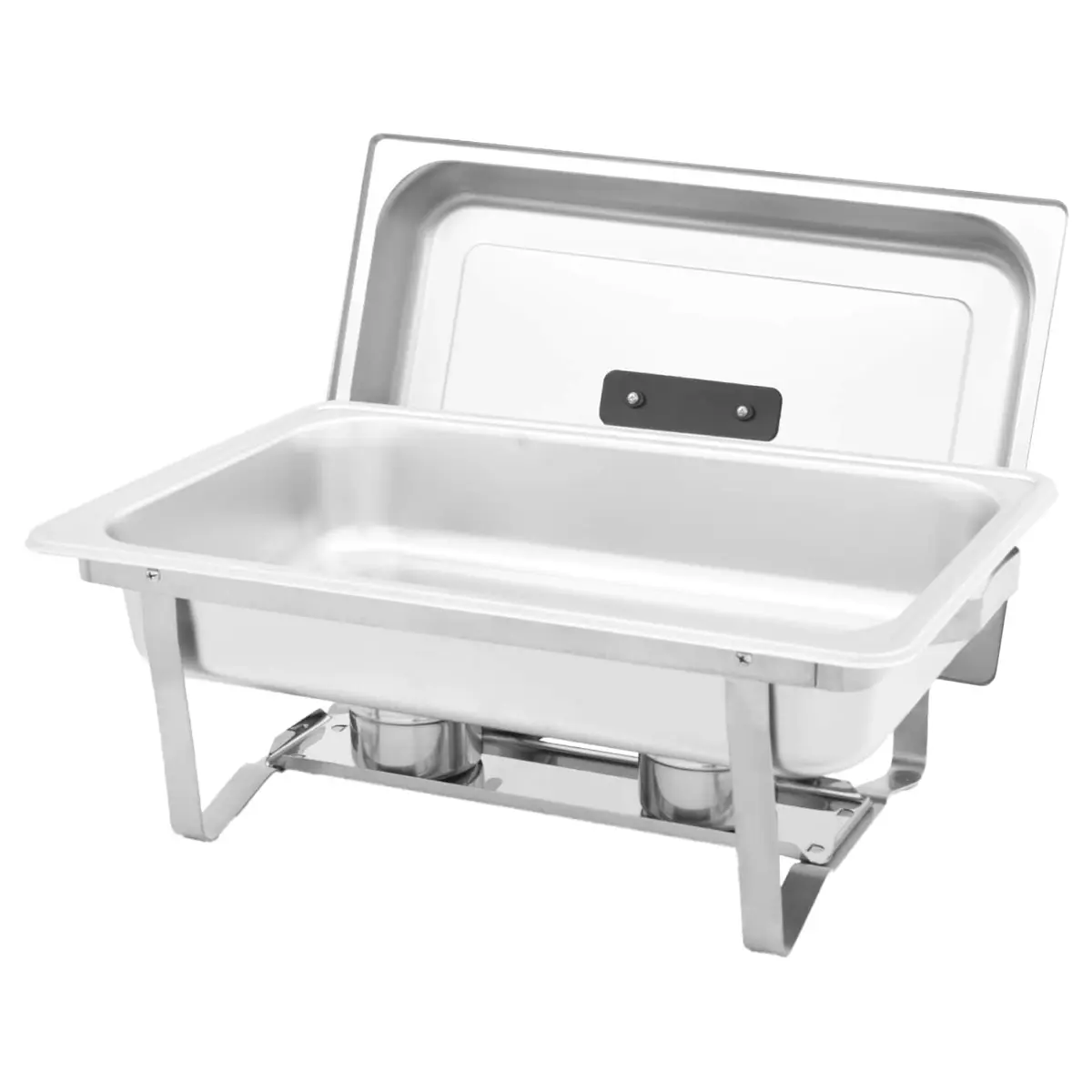 3 Piece Food Warmer Set Stainless Steel Chafing Dish Silver Gastronorm Construction