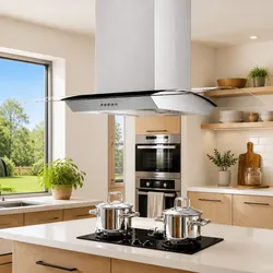 Practical 90cm Island Range Hood for Your Cooking Space
