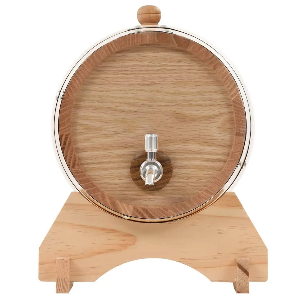 Wine Barrel Solid Oak Wood 6L Rustic Decor Home Bar Dispenser