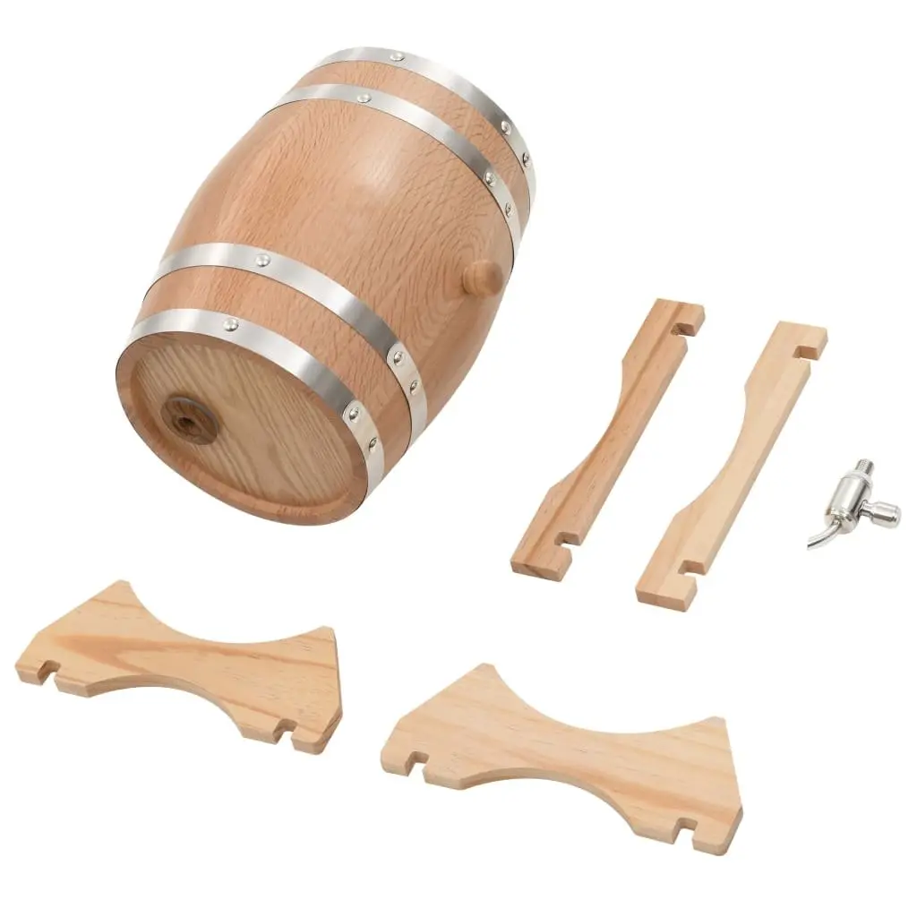 Wine Barrel Solid Oak Wood 6L Rustic Decor Home Bar Dispenser