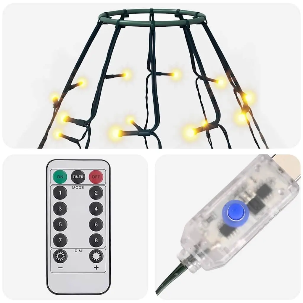 Christmas Tree Net Lights LED 210 White Indoor Outdoor